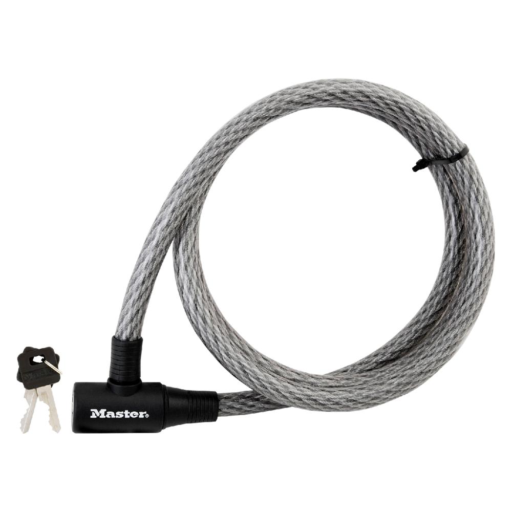 Masterlock Locking Cable with Key – 6’L x 5/8” W - Howling Moto