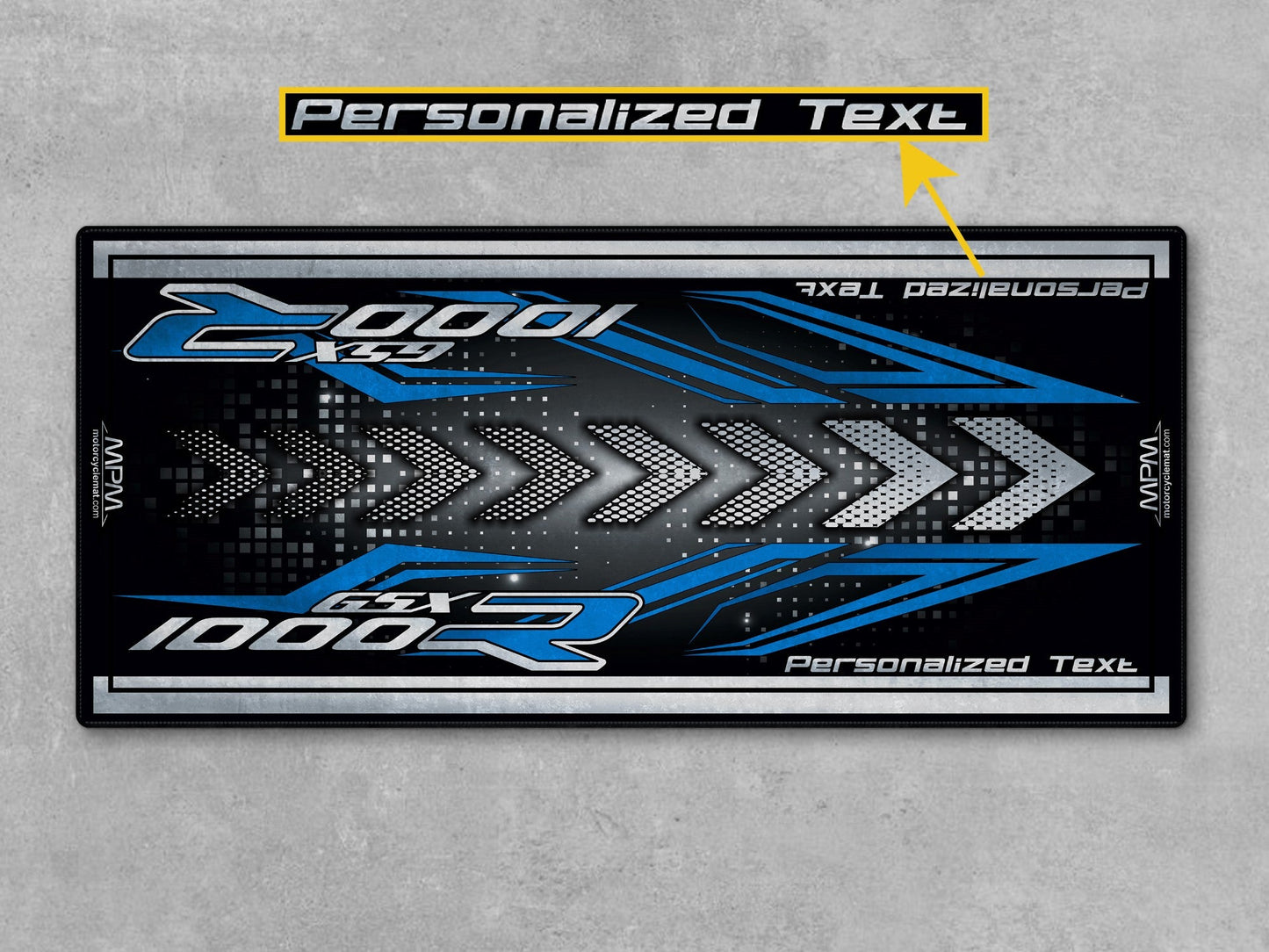 MPM Motorcycle Mat for 2025 Suzuki GSX-R1000 - U103 - Howling Moto