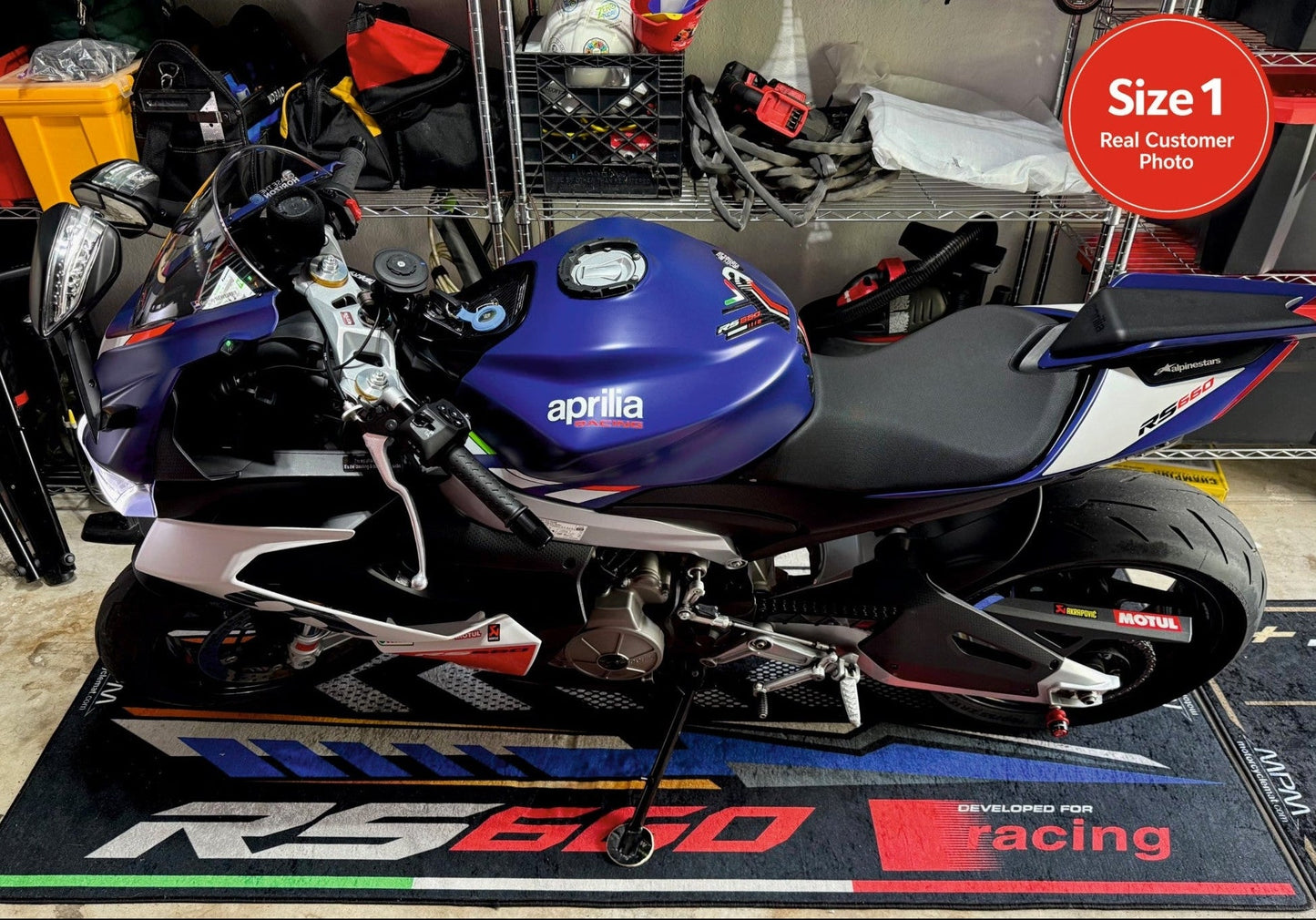 MPM Motorcycle Mat for Aprilia RS660 - MM7275 - Howling Moto