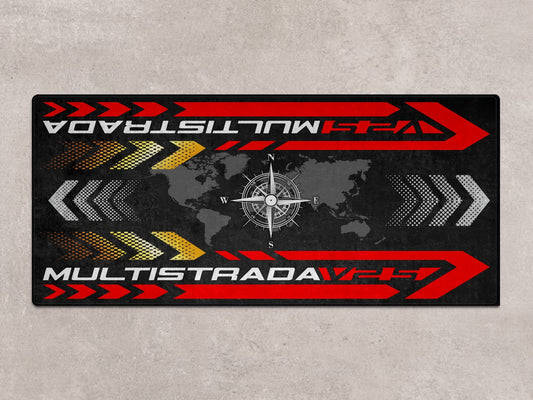 Designed Pit Mat for Ducati Multistrada V2 S Motorcycle - MM7163 - Howling Moto