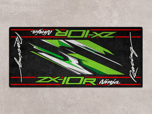 Designed Pit Mat for Kawasaki ZX-10R Motorcycle - MM7250 - Howling Moto
