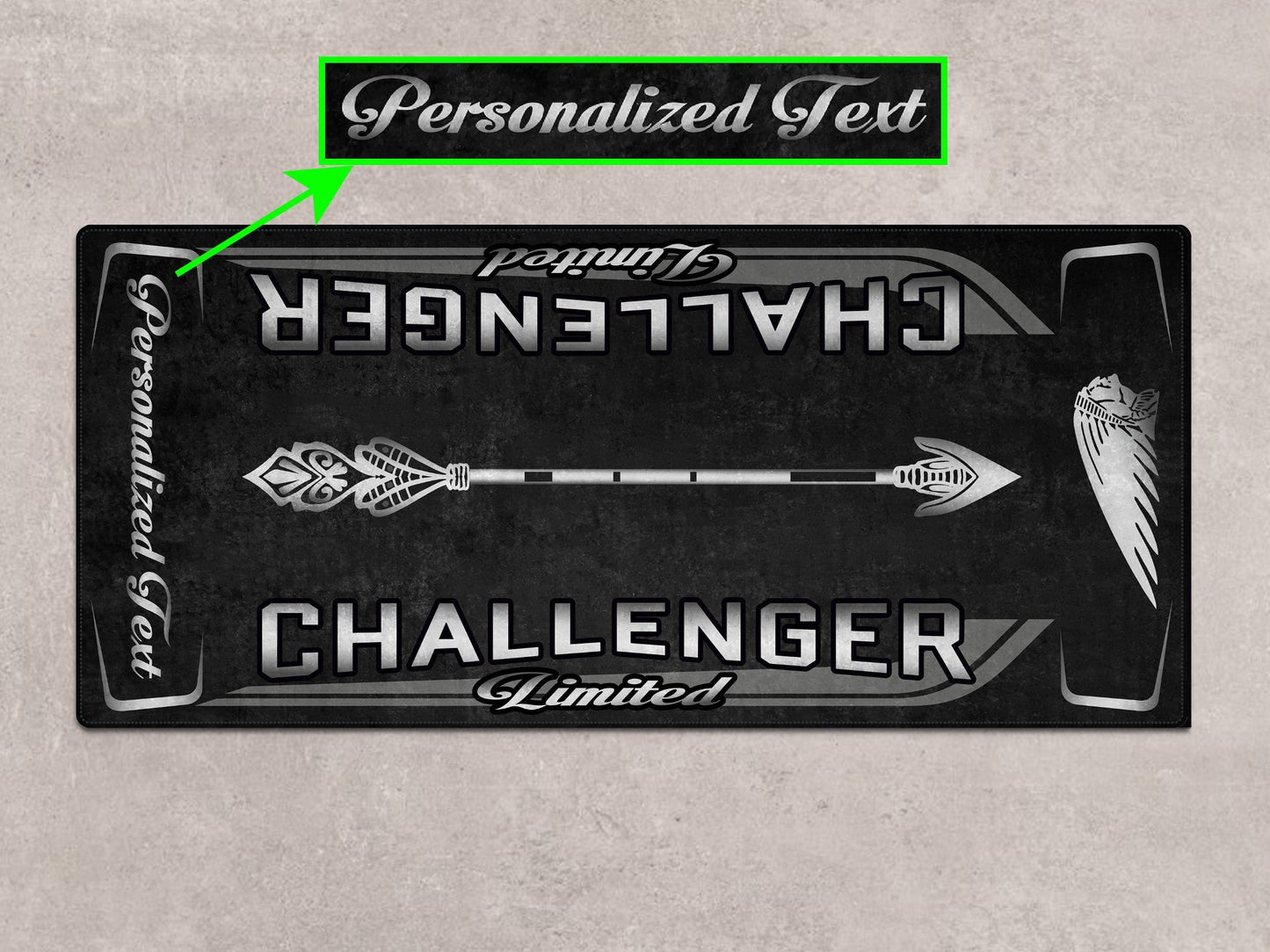 Designed Pit Mat for Indian Challenger Limited Motorcycle - MM7333 - Howling Moto