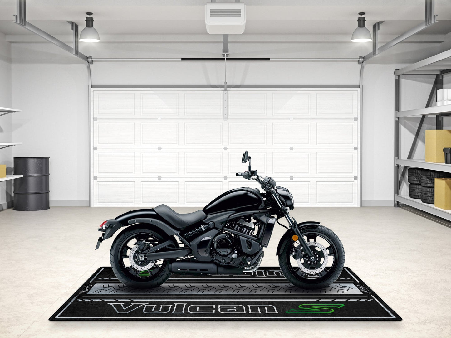 Designed Pit Mat for Kawasaki Vulcan S Motorcycle - MM7424 - Howling Moto