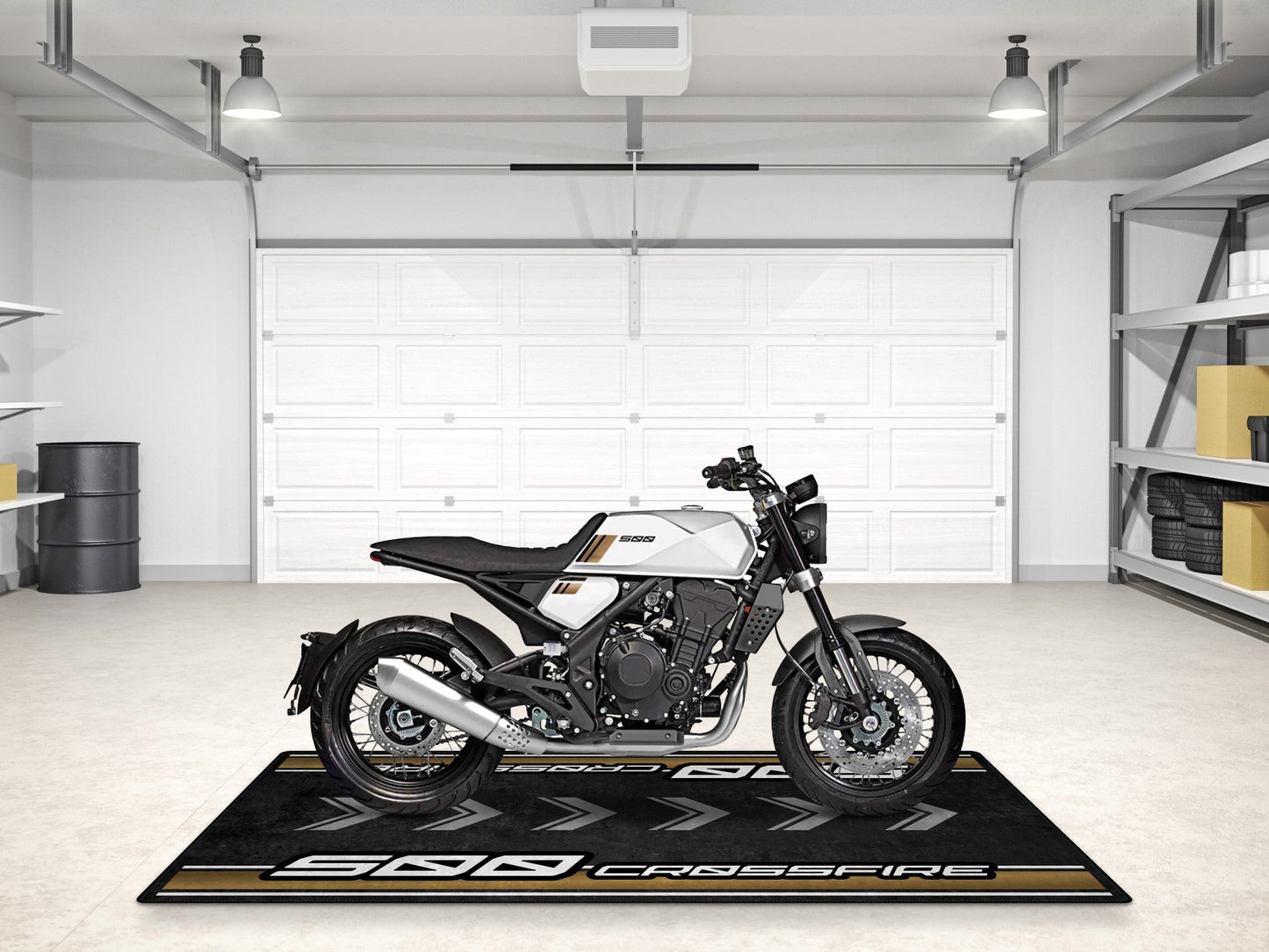 Designed Pit Mat for Brixton 500 Crossfire Motorcycle - MM7293 - Howling Moto