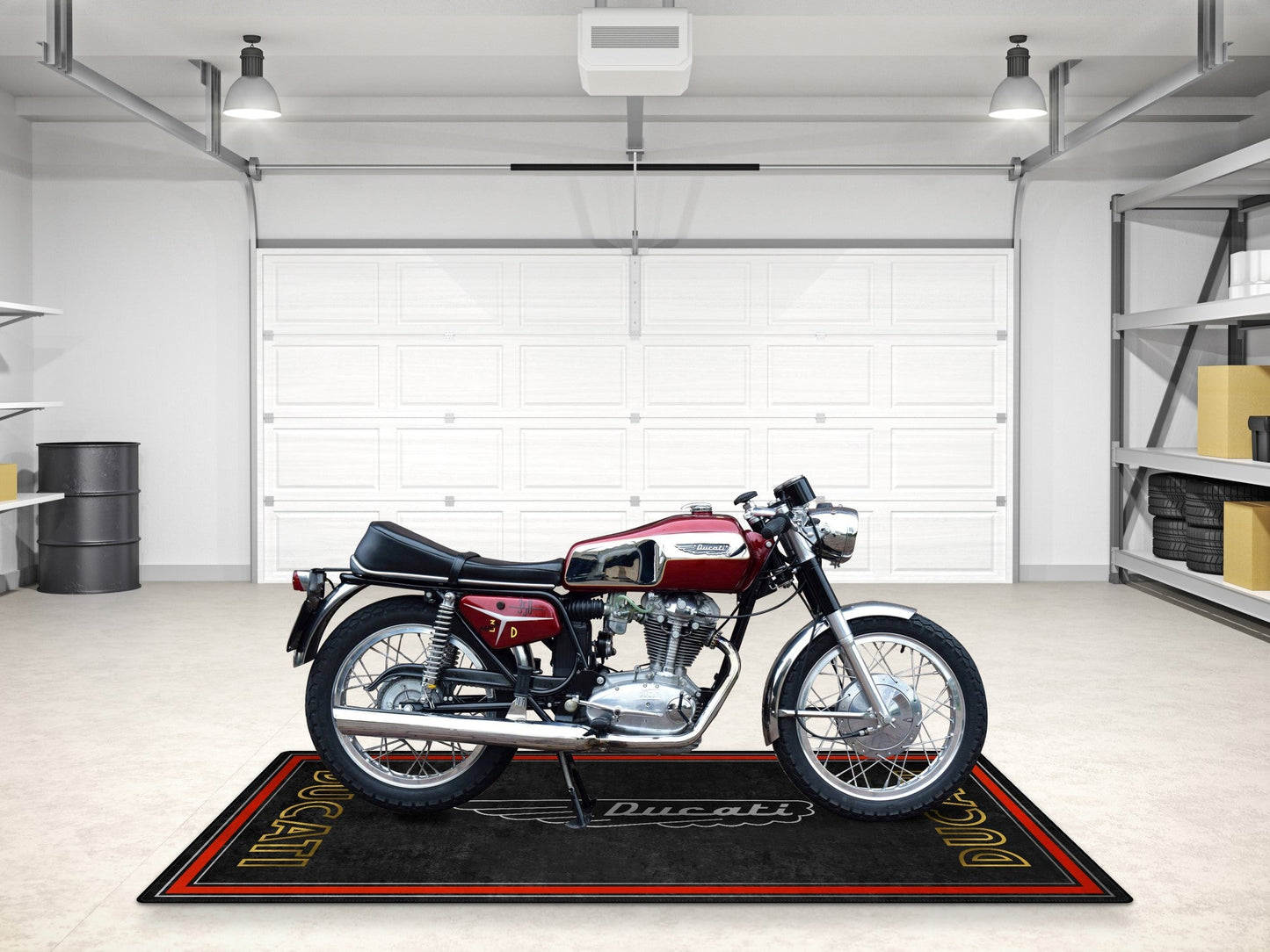 Designed Pit Mat for Ducati Classic Logo Motorcycle - MM7224 - Howling Moto