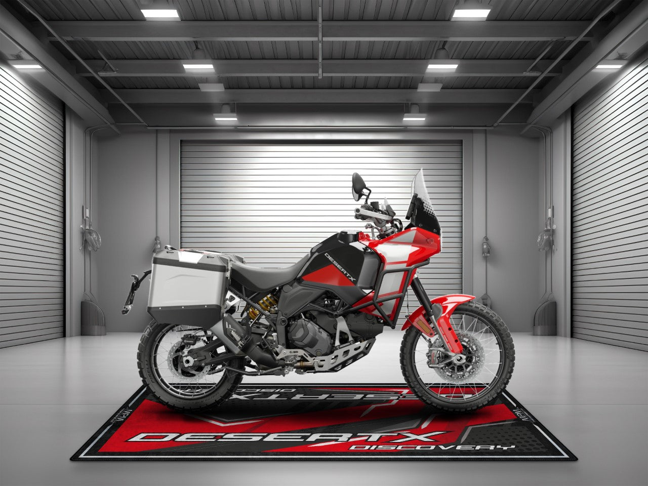 Motorcycle Mat for Ducati DesertX Discovery Motorcycle - MM4103 - Howling Moto