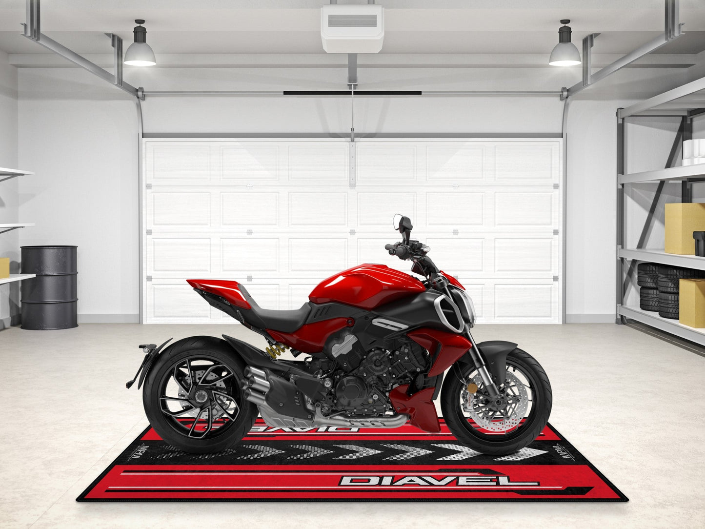 Designed Pit Mat for Ducati DIAVEL Motorcycle - MM7169 - Howling Moto