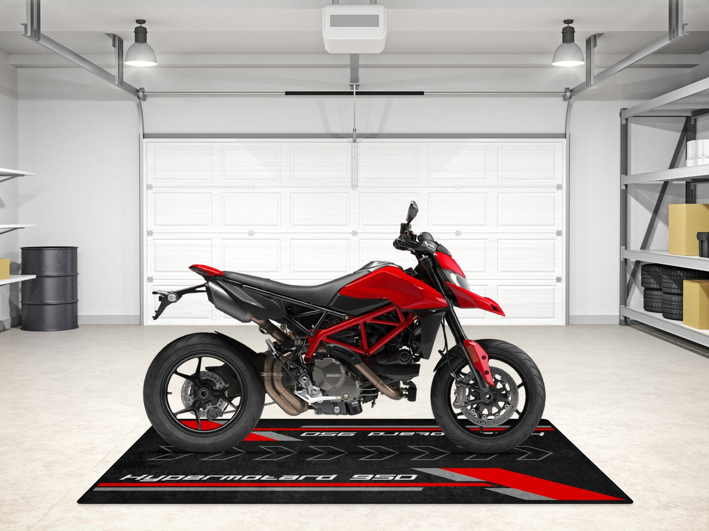 Designed Pit Mat for Ducati Hypermotard 950 Motorcycle - MM7178 - Howling Moto