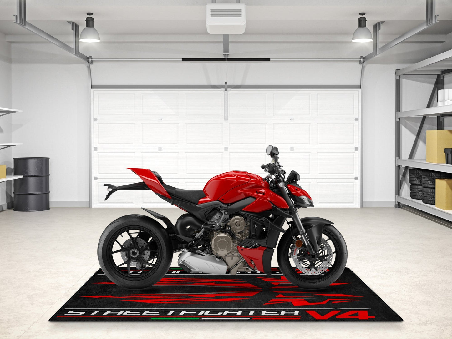 Designed Pit Mat for Ducati Streetfighter V4 Motorcycle - MM7259 - Howling Moto