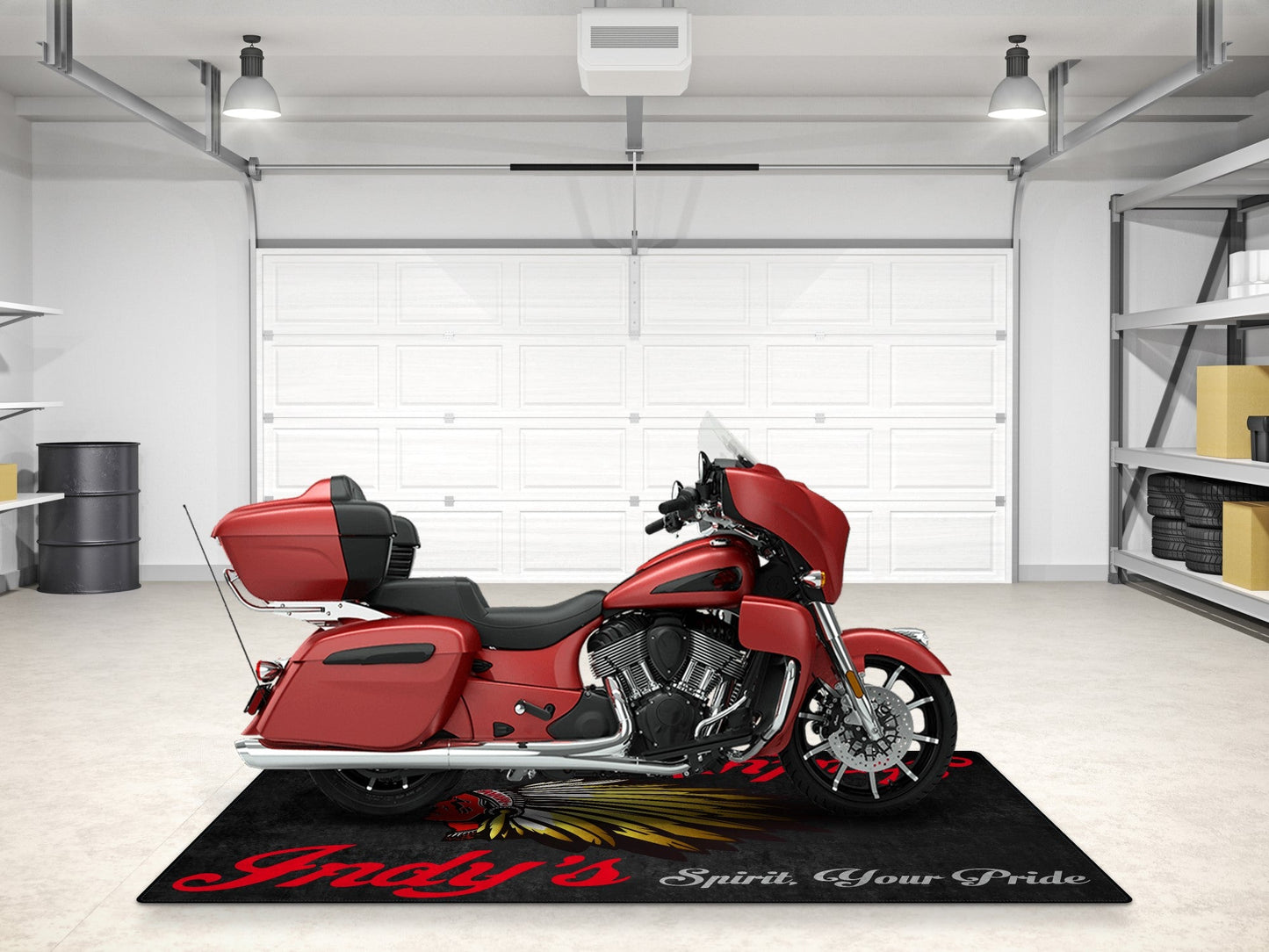 Designed Pit Mat for Indian Motorcycle - MM7273 - Howling Moto