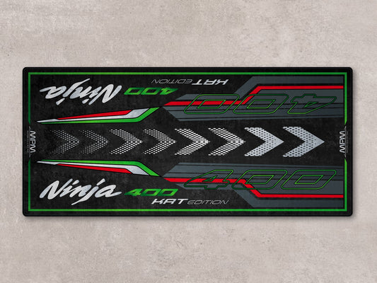 Designed Pit Mat for Kawasaki Ninja 400 KRT Edition Motorcycle - MM7387 - Howling Moto