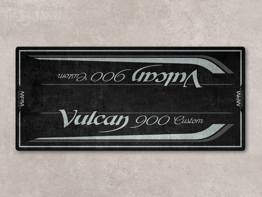 Designed Pit Mat for Kawasaki Vulcan 900 Custom Motorcycle - MM7427 - Howling Moto