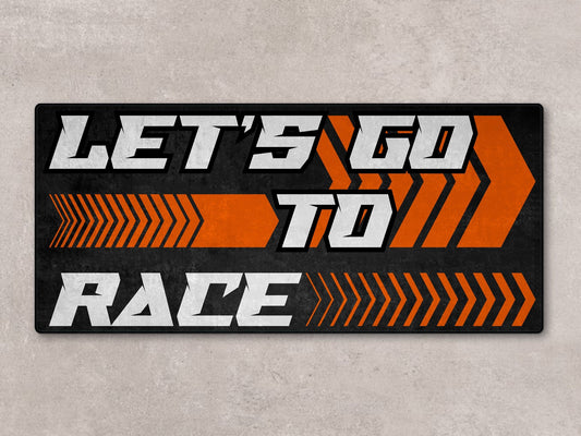 Designed Pit Mat for KTM Motorcycle (Let's Go To Race) - MM7212 - Howling Moto