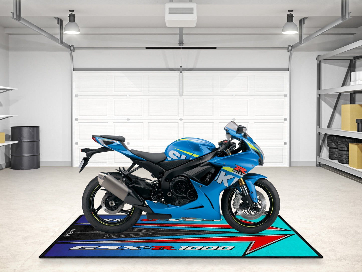 Designed Pit Mat for Suzuki GSX-R1000 Motorsport Motorcycle - MM7127 - Howling Moto