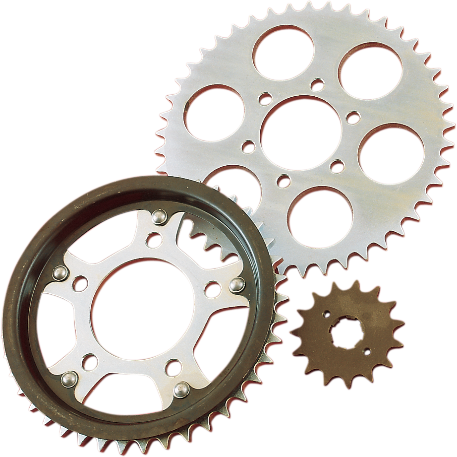 Parts Unlimited 12-tooth countershaft sprocket for Honda motorcycle, metal gear with teeth for drivetrain transmission.