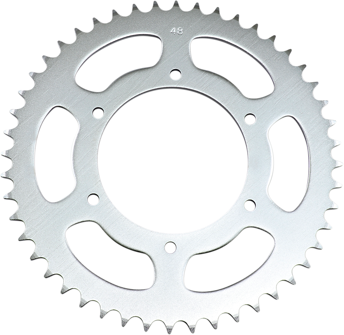 Parts Unlimited Honda rear sprocket with 48 teeth, high-grade steel construction for durable motorcycle drivetrain performance.