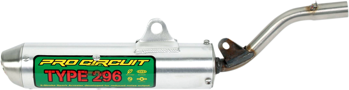 PRO CIRCUIT spark arrestor silencer SK98080-296 for dirt bikes, designed to reduce noise in noise-sensitive riding areas.