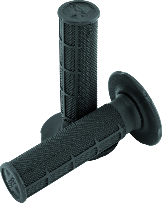 ProTaper 1/2 Waffle Grips in soft black for powersports vehicles, featuring textured handlebar grips for improved control.