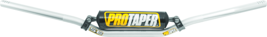 Silver ProTaper SE Carmichael Handlebar for motorcycle, featuring durable construction and ergonomic design.
