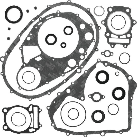 QuadBoss Arctic Cat 400 4x4 AT gasket set with oil seals, includes complete gaskets and seals for engine repair.