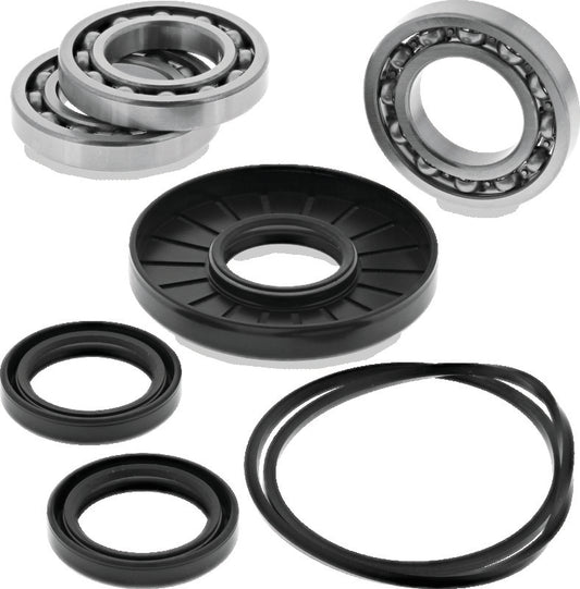 QuadBoss Polaris Ranger 800 6x6 front differential bearing and seal kit, part #566781, showing bearings and seals for replacement.