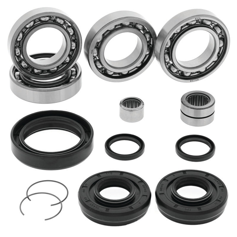 QuadBoss front differential bearing and seal kit for Honda TRX420FA FourTrax Rancher 4x4 IRS models, includes bearings and seals.