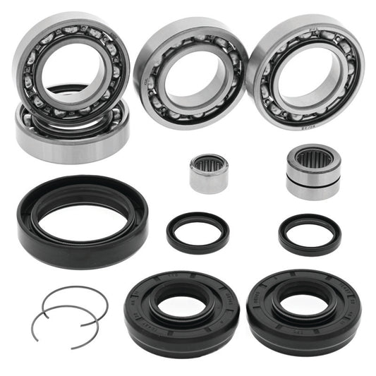 QuadBoss front differential bearing and seal kit for Honda TRX420FA FourTrax Rancher 4x4 IRS models, includes bearings and seals.