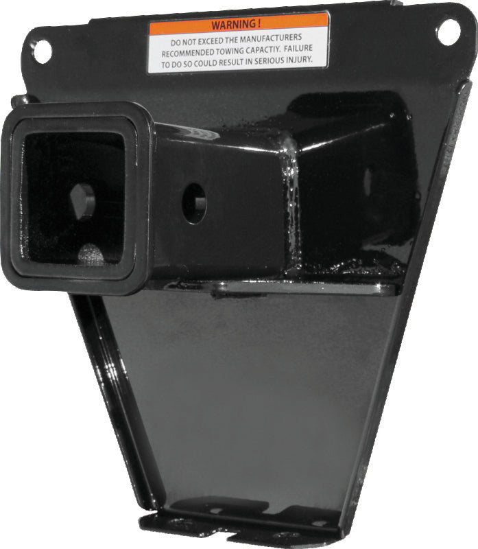 QuadBoss 2-inch ATV rear receiver hitch installed on Kawasaki KVF750 and KVF650 models for enhanced towing capability.