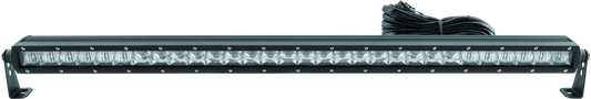 QuadBoss 31.5-inch single row LED light bar with combo beam, rugged off-road lighting for trucks and SUVs.