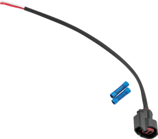 QuadBoss 403214 fuel injectors for Polaris RZR and Sportsman models, shown installed for direct replacement.