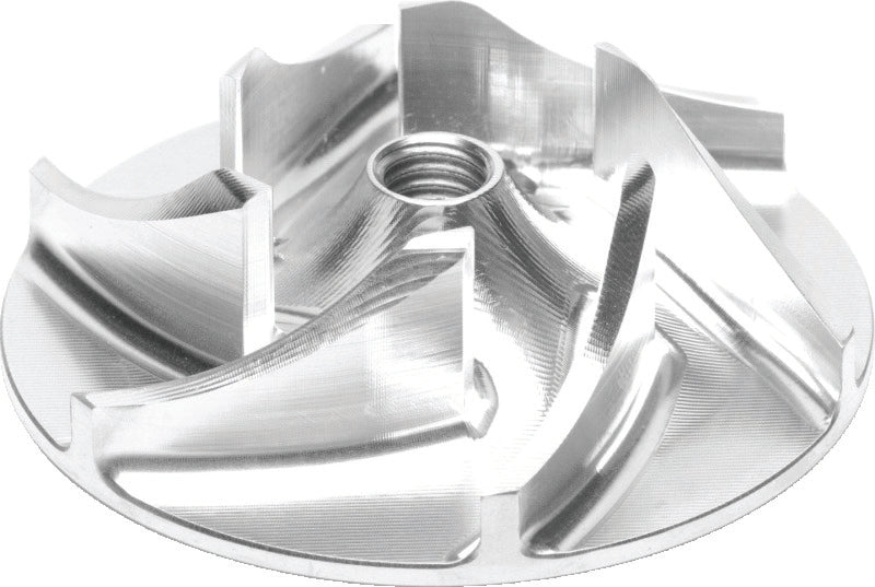QuadBoss billet water pump impeller for Can-Am Commander 1000, DPS, XT models, shown in detailed view.