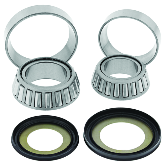 QuadBoss Taper Steering Bearing Kit for Kawasaki KXT250A Tecate, includes bearings and components for steering repair, 1984-1987