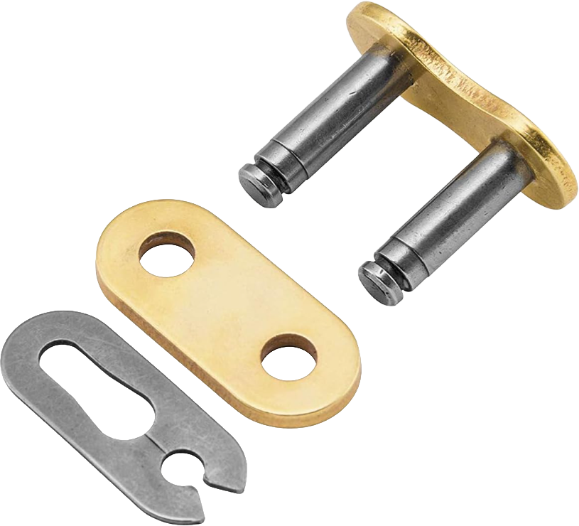 RK EXCEL Gold Drive Chain GB428MXZ1 for Mini MX and SX Racing bikes, featuring M/L clip and durable construction.