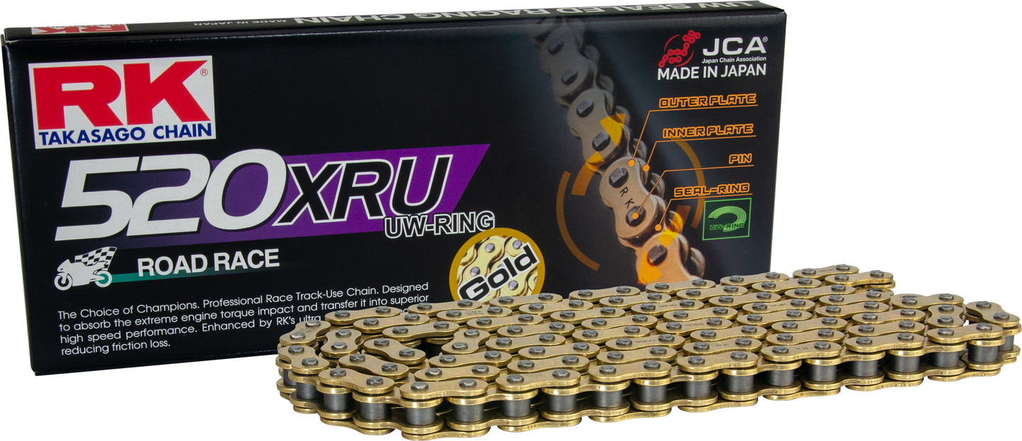 RK EXCEL, RK Excel GB520XRU Gold Drive Chain for 520 Series - 120 Links