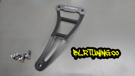KAWASAKI NINJA ZX-10R ZX-10RR ZX1000 2011 - 2025 EXHAUST HANGER RIGHT SIDE PASSENGER PEG DELETE POWDER COATED BLACK ALUMINUM - Howling Moto