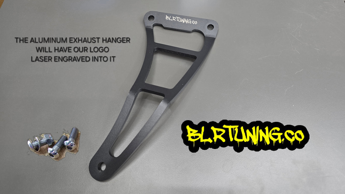KAWASAKI NINJA ZX-10R ZX-10RR ZX1000 2011 - 2025 EXHAUST HANGER RIGHT SIDE PASSENGER PEG DELETE POWDER COATED BLACK ALUMINUM - Howling Moto