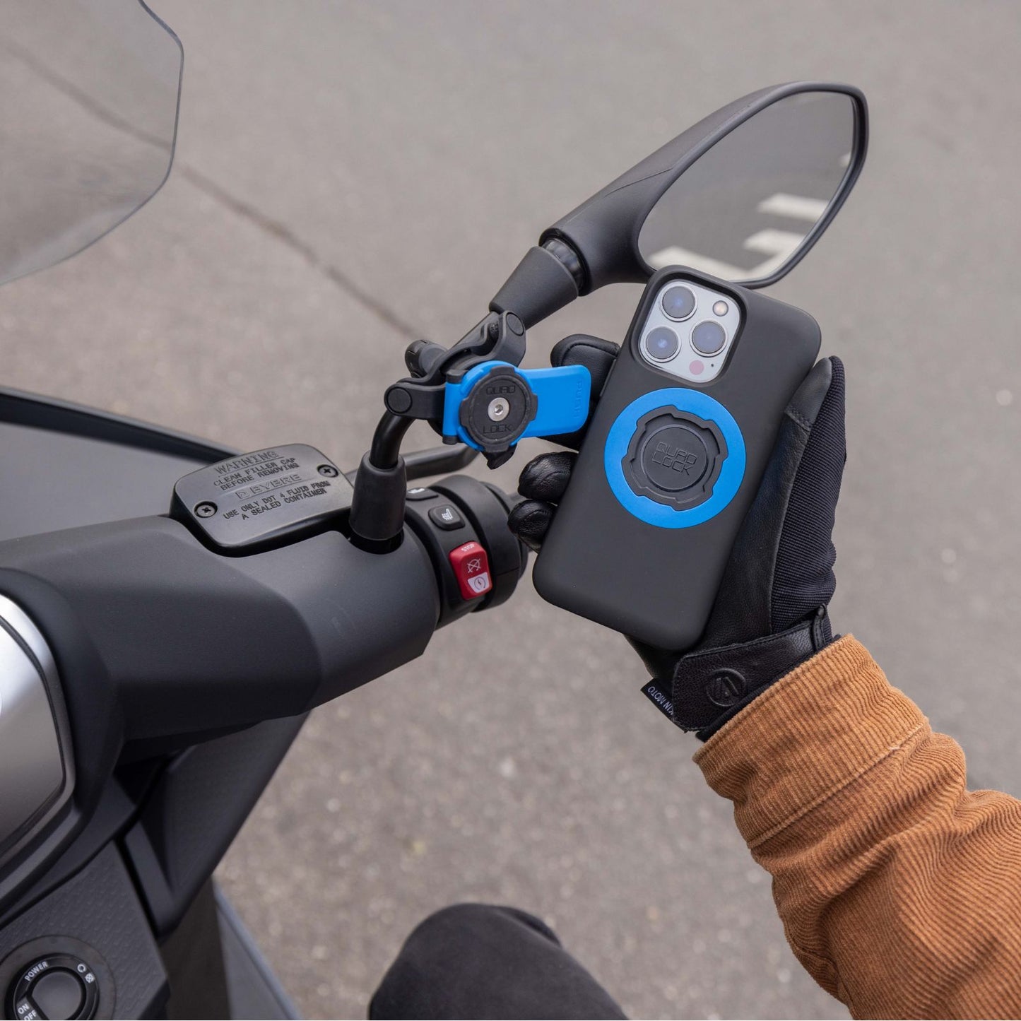 Quad Lock Motorcycle/Scooter Mirror Mount (V2) - Howling Moto