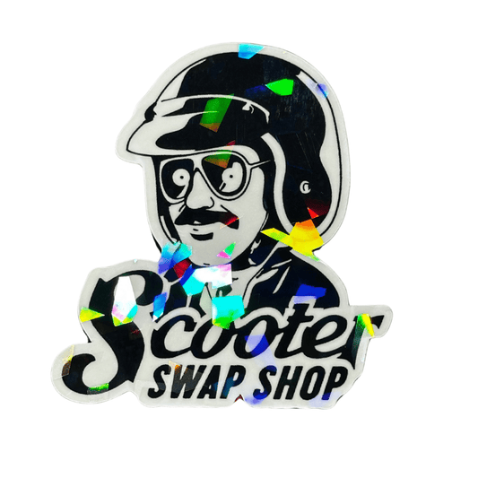 Cracked Ice Scooter Swap Shop Sticker - Howling Moto