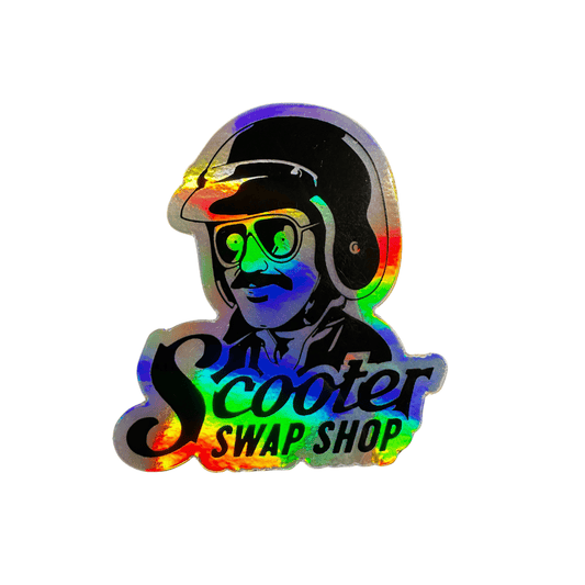 Holographic Swap Shop Sticker - Howling Moto