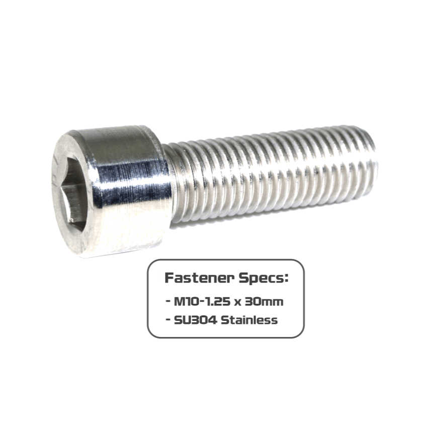 ZSPEC M10-1.25x30mm Fasteners, 10-Pack, SHSC, Stainless SUS304 - Howling Moto