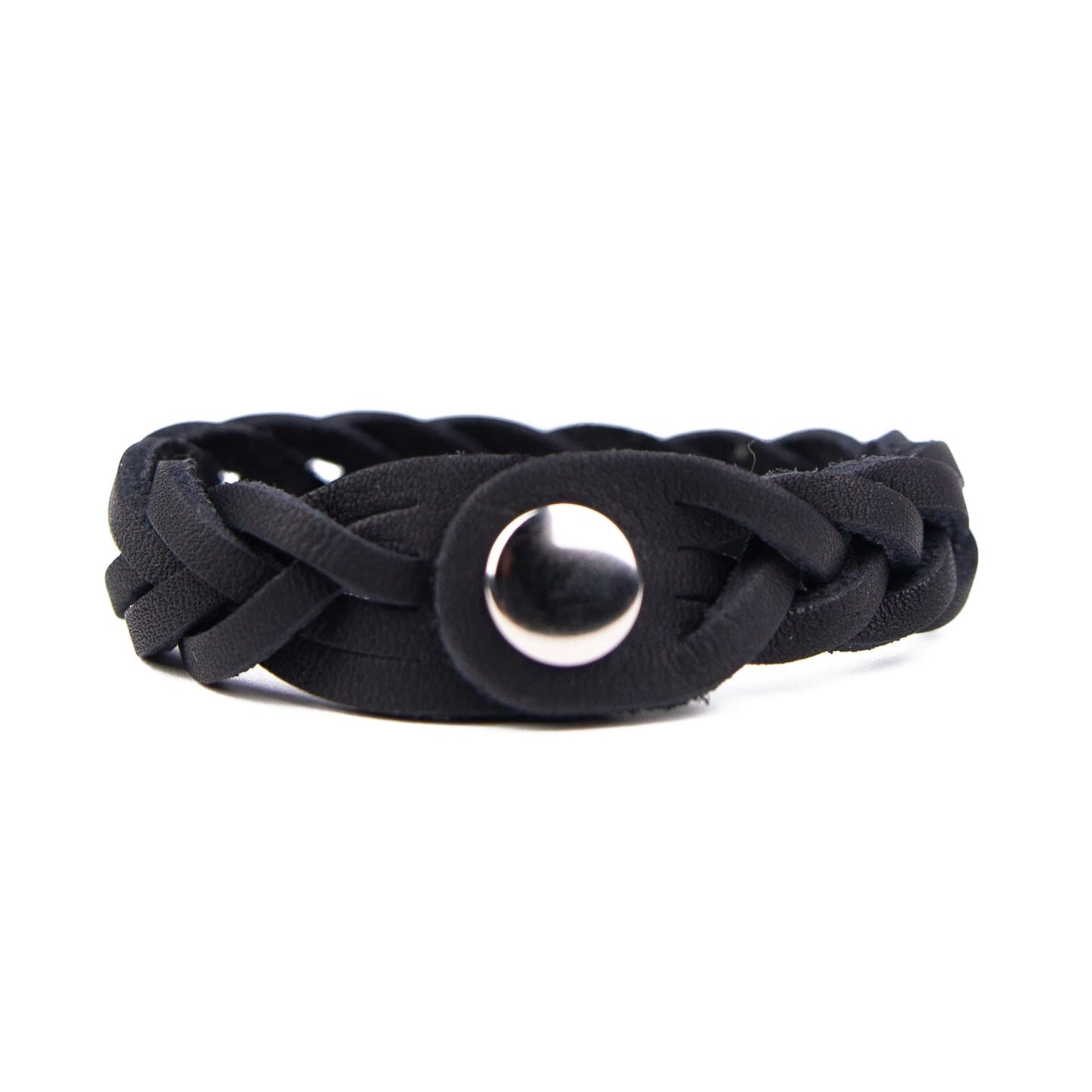 Leather Trinity Braid Bracelet - Howling Moto