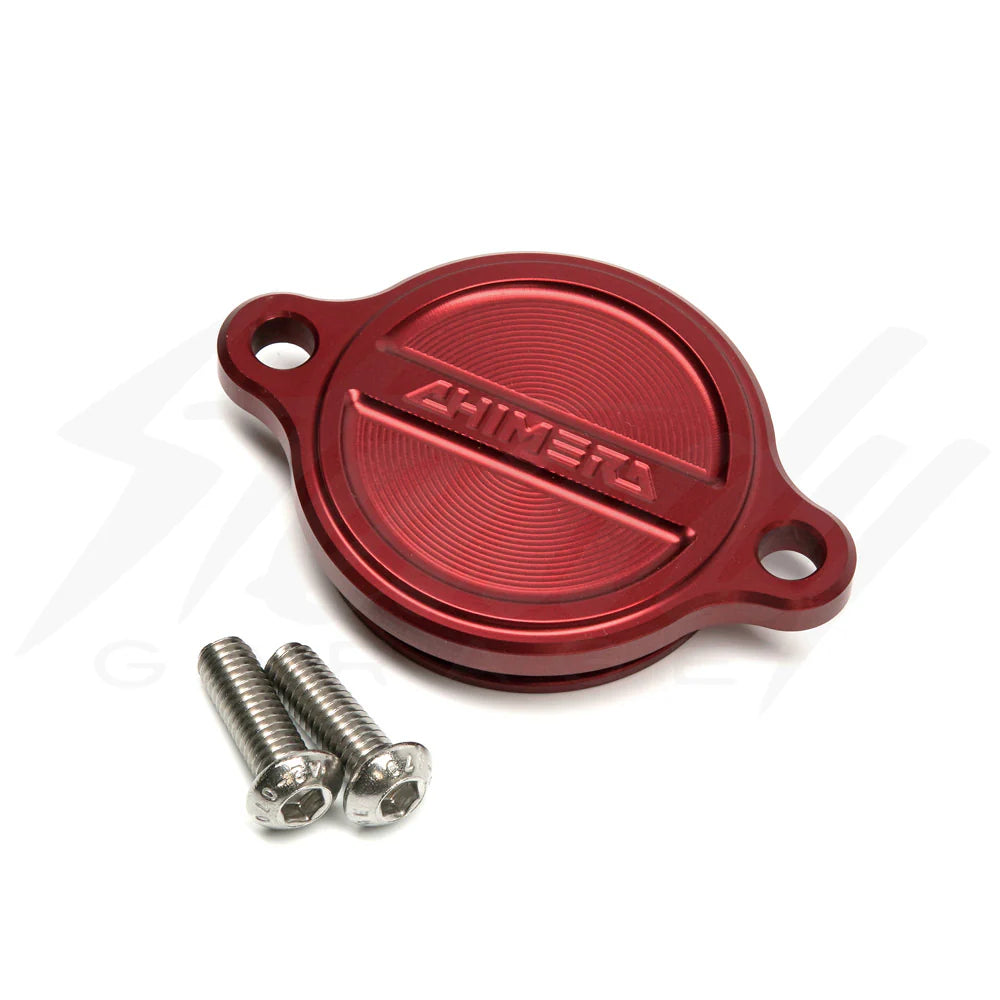 Chimera Billet Aluminum Oil Filter Cover - 2022+ Honda Grom Monkey Super Cub - Howling Moto