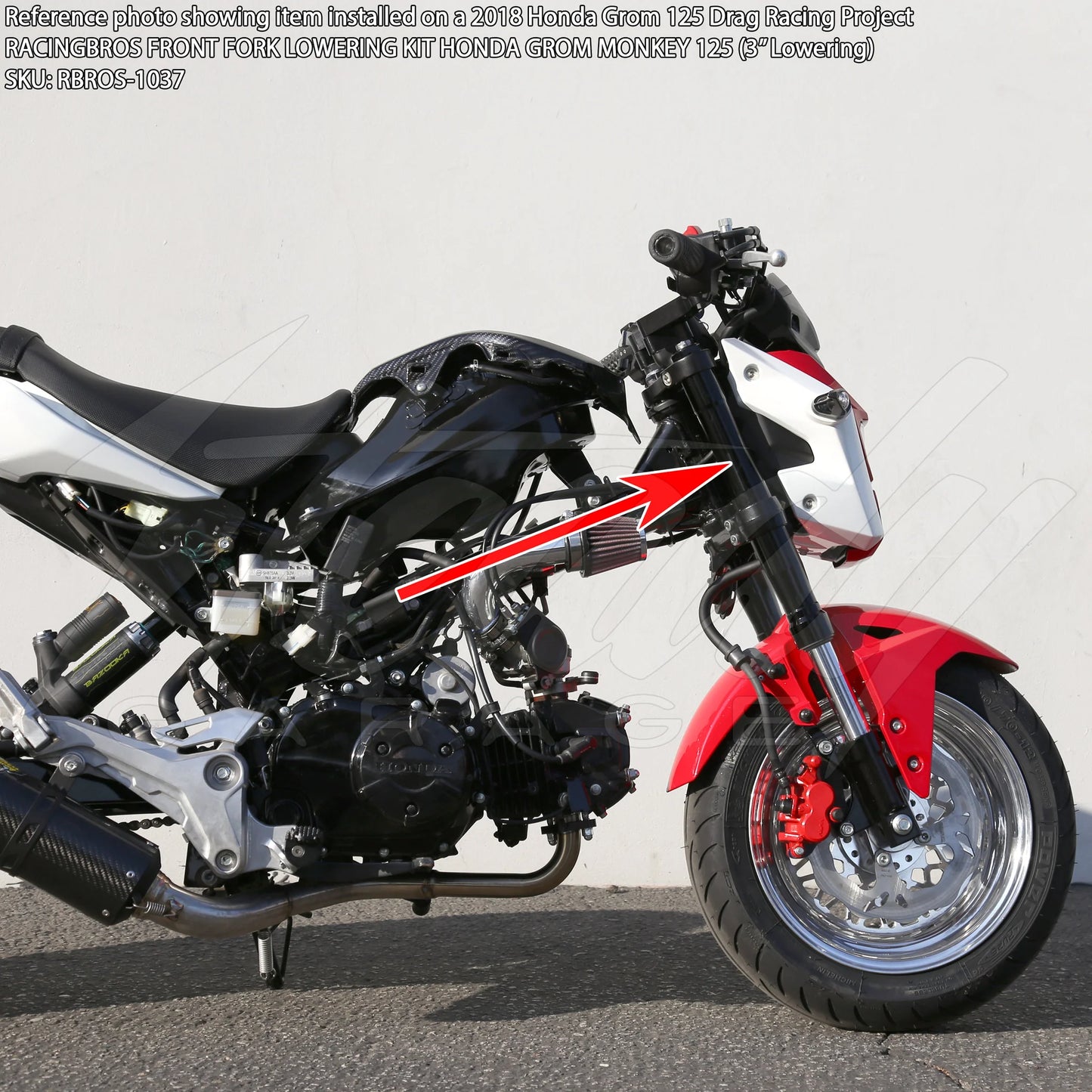 RacingBros Front Fork Lowering Kit Honda Grom 125 - Howling Moto