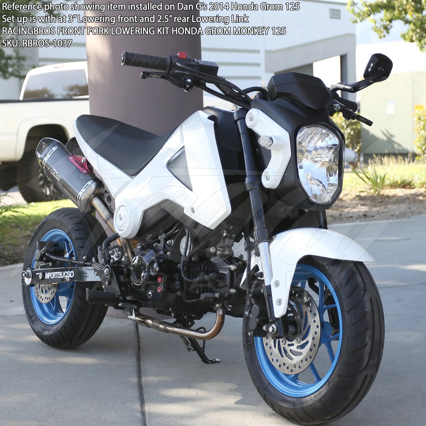 RacingBros Front Fork Lowering Kit Honda Grom 125 - Howling Moto