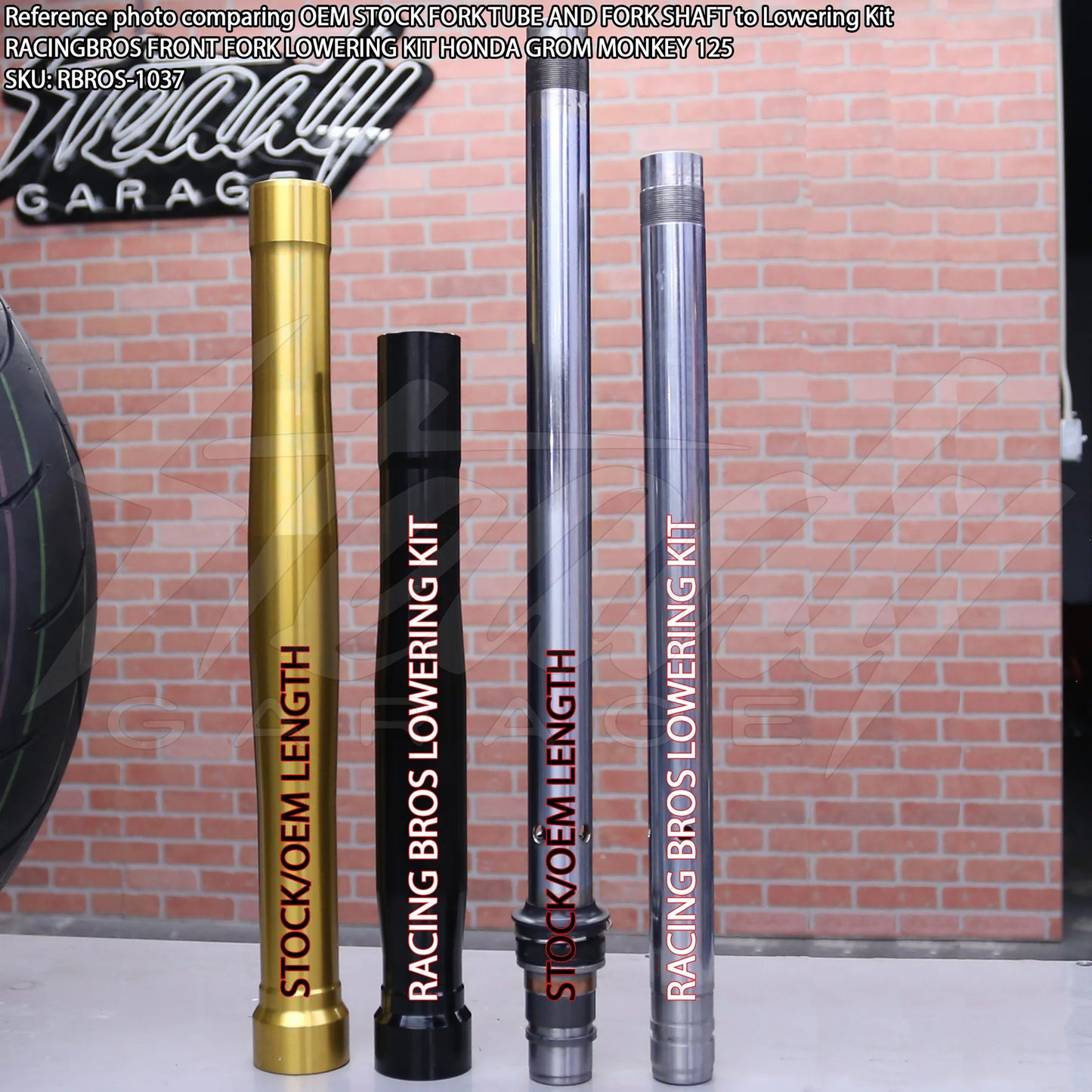 RacingBros Front Fork Lowering Kit Honda Grom 125 - Howling Moto