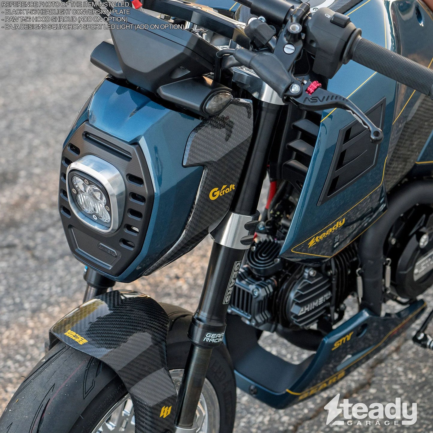 Chimera T-56 Baja Squadron Headlight Conversion Kit For Honda Grom 125 (2025+) - Howling Moto