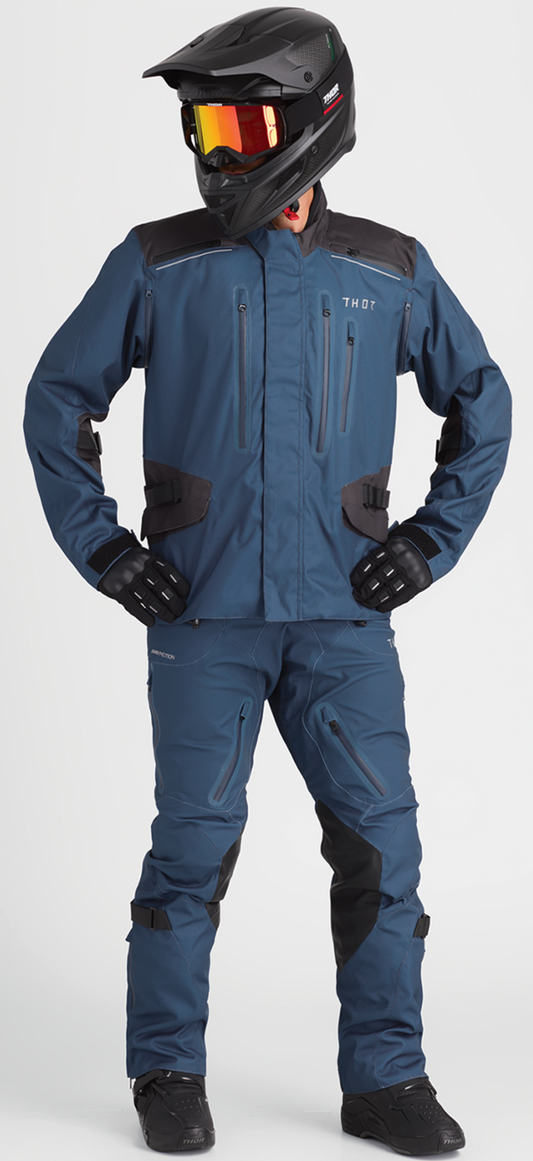 Steel-colored THOR Range Jacket in medium size, featuring durable design and functional details.