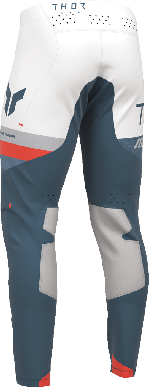 THOR Sportmode League Pants in blue and white, US size 31, featuring athletic design and branded logo for active sportswear.