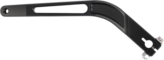Black Thrasin Supply Co. TSC-2901-1 shifter lever made of durable 6061 T6 aluminum for motorcycle or bike gear shifting.
