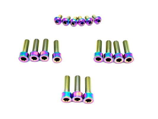 Titanium RFloXa Hawk 35 Pro and Max Fork Bolt Kits (21 pcs) - Howling Moto